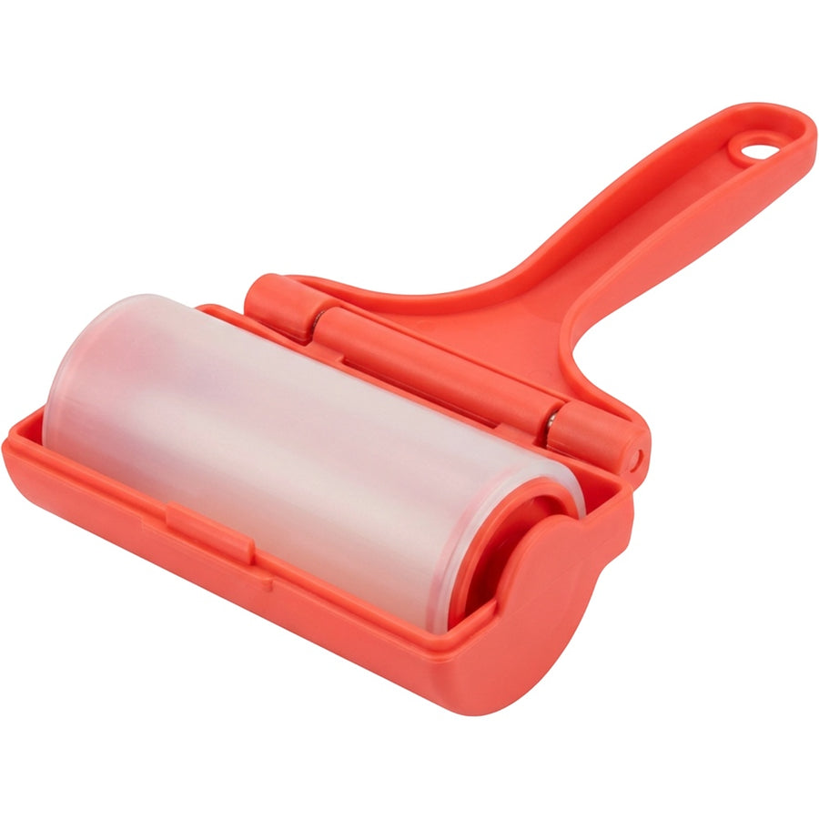 Krovs Folding Washable Silicone Lint Roller 9 cm Coral