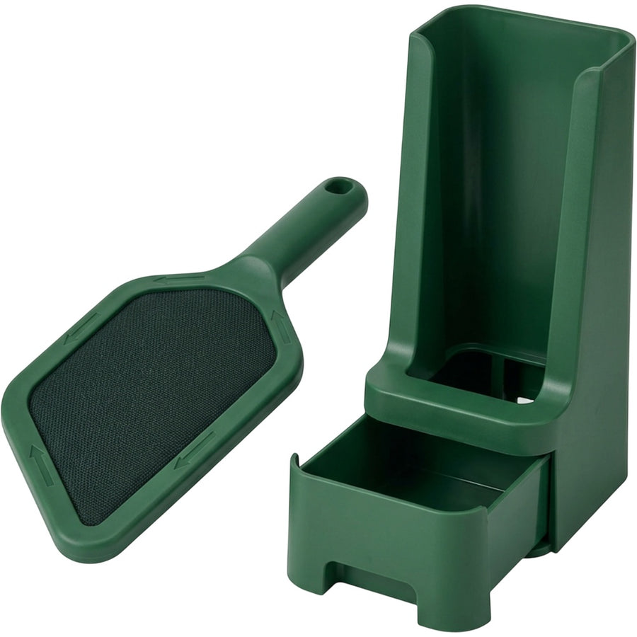 Krovs Dual-Sided Fabric Hair Remover with Cleaning Dock Forest